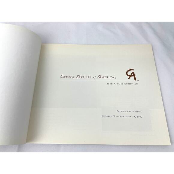 Cowboy Artists of America Paperback 35th Phoenix Art Museum 2000 First Edition - Picture 8 of 15